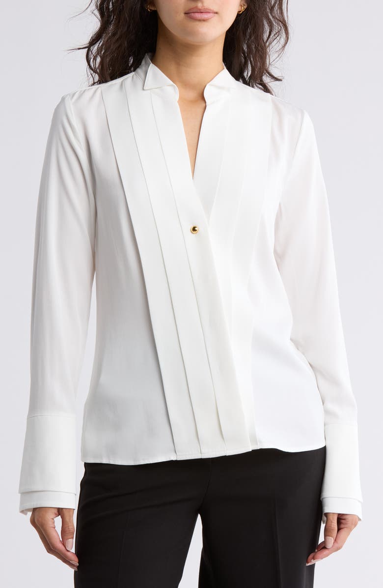 Derek Lam 10 Crosby Tiffany Front Pleat Shirt, Main, color,