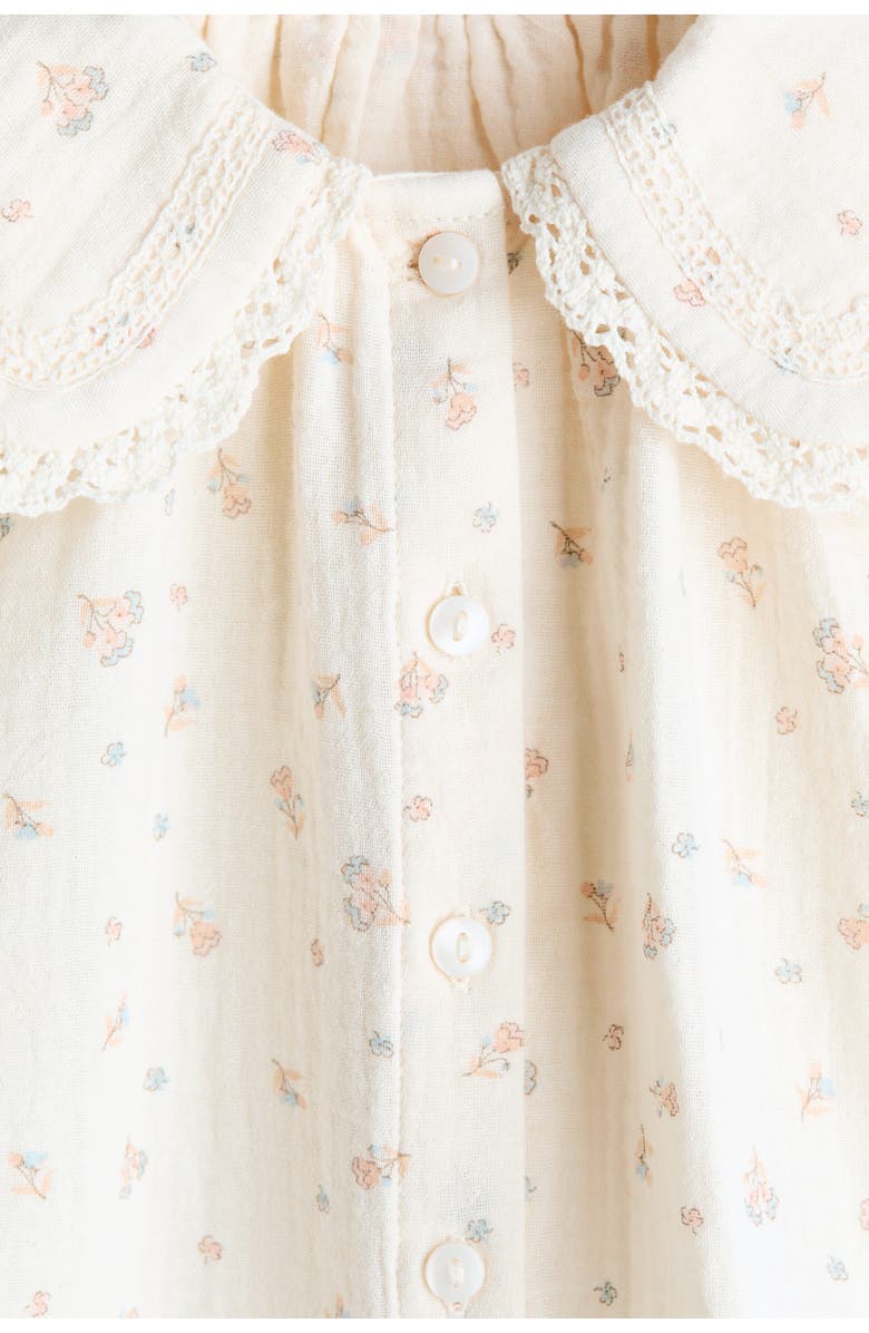 H&M 2-piece Cotton Muslin Set, Alternate, color, Cream/Floral
