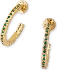 Classicharms Stella Molten Color Cubic Zirconia Hoop Earrings