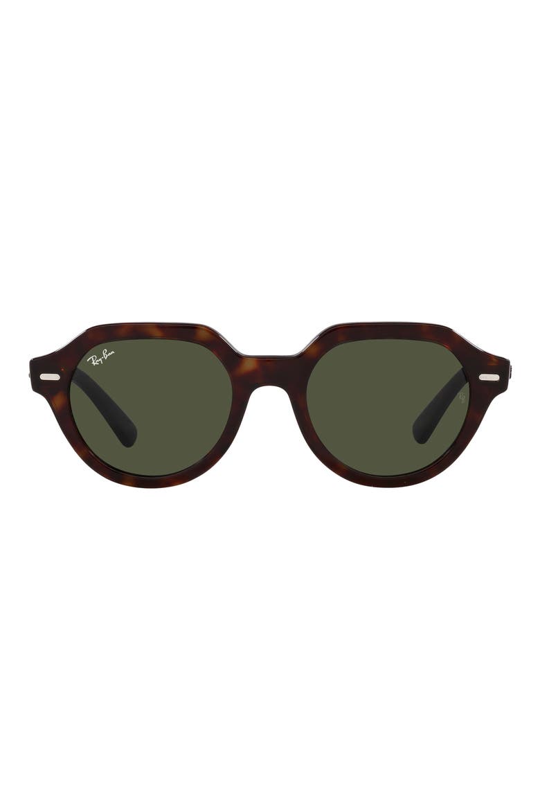 Gina 53mm Square Sunglasses, Main, color, HAVANA