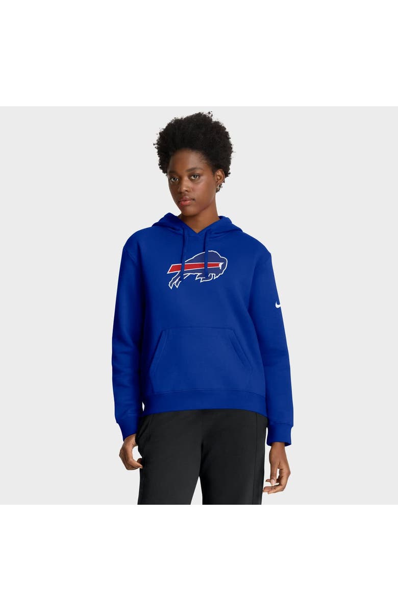 Nike Women's Nike Royal Buffalo Bills Club Fleece Pullover Hoodie, Main, color, Royal