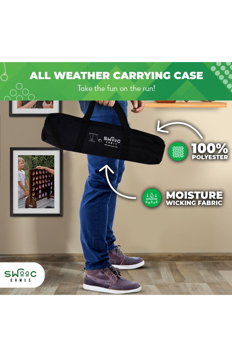 Swooc Games Battle Hooks | 2 Player Hook & Ring Game, Alternate, color, Brown