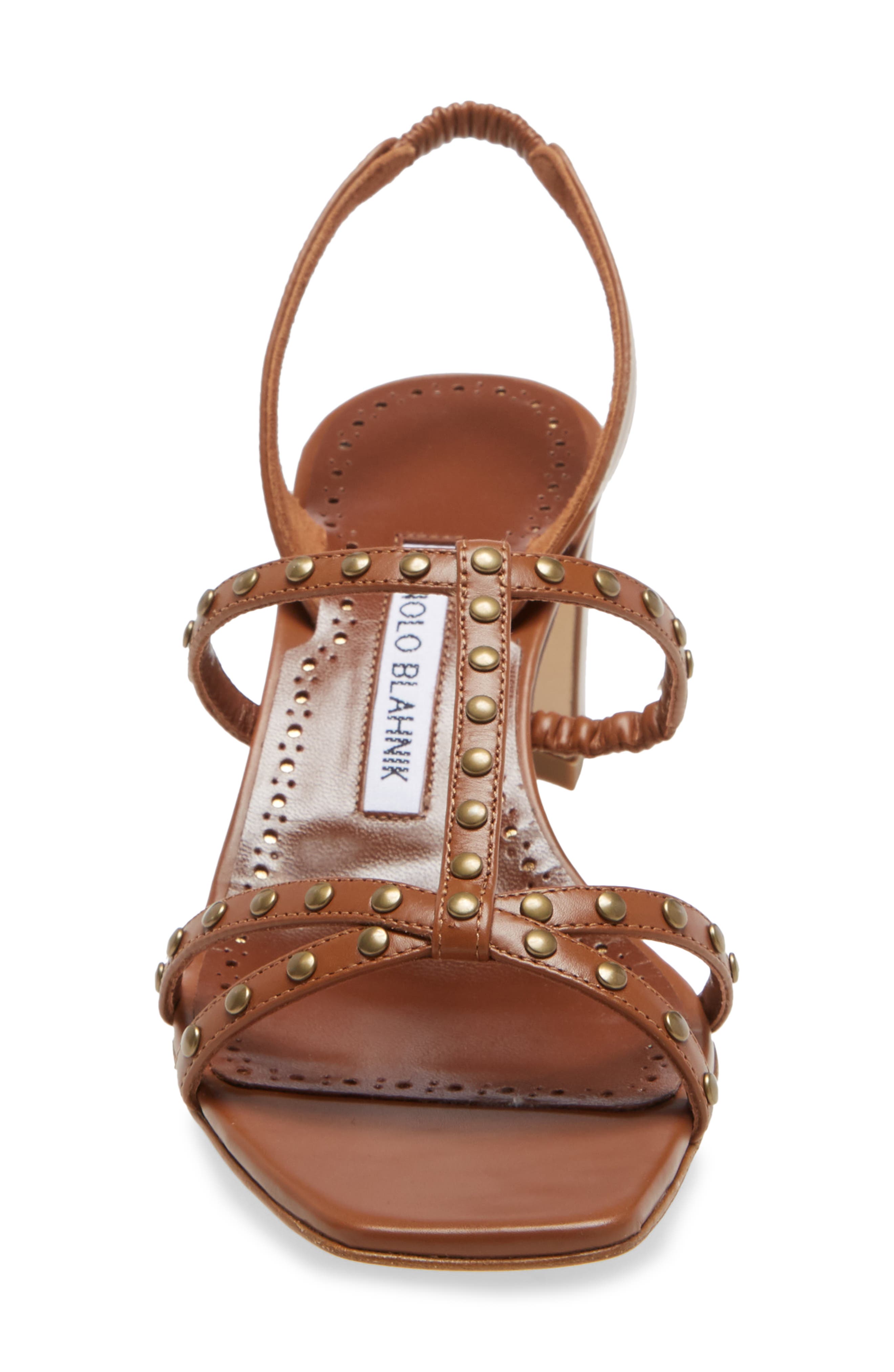 Manolo Blahnik Luce Studded Slingback Sandal, Alternate, color, 