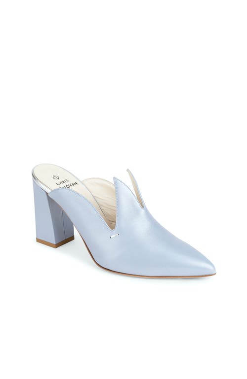 Chris Donovan Footwear Eris Mule In Blue