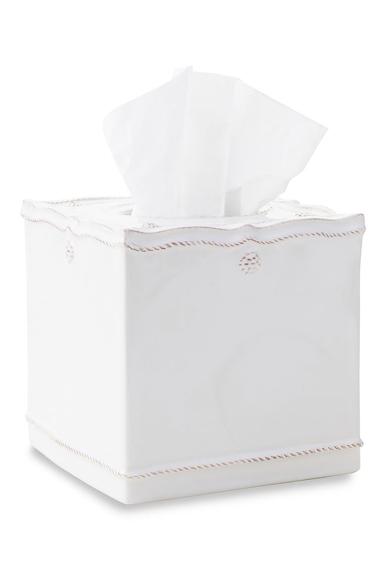 Berry & Thread Tissue Box Cover, Alternate, color, WHITEWASH