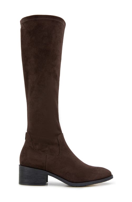 Reaction Kenneth Cole Salt Stretch Knee High Boot In Chocolate