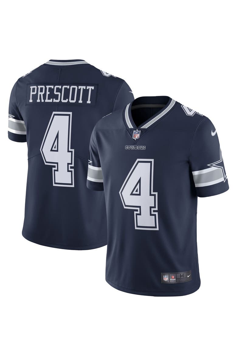 Men's Nike Dak Prescott Navy Dallas Cowboys Vapor Limited Player Jersey, Main, color, Navy