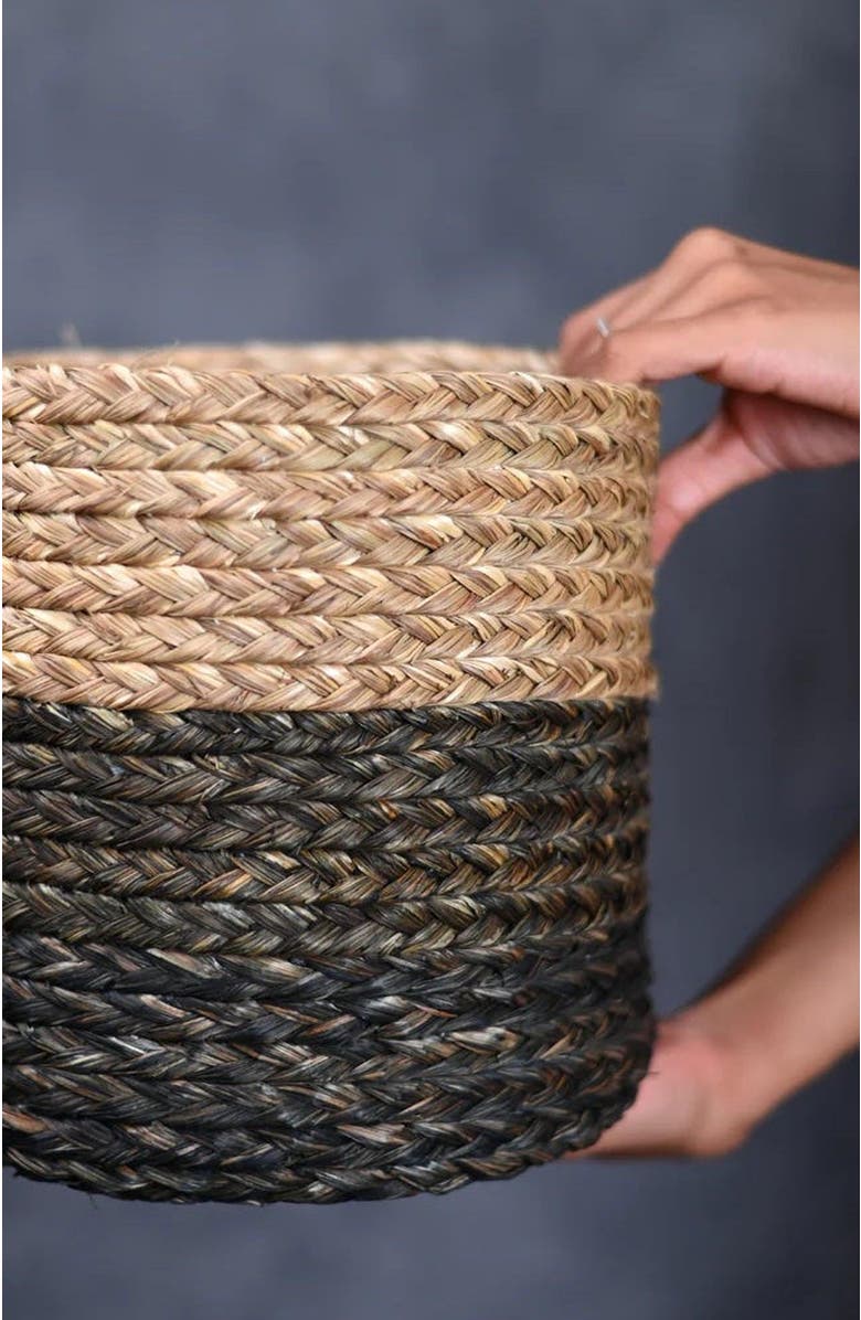Kadam Haat Sabai Plant Holder / Basket, Alternate, color, Black