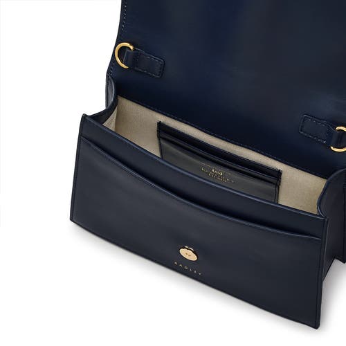 Radley Kentucky Derby Ss25 Small Flapover Satchel Bag In Ink