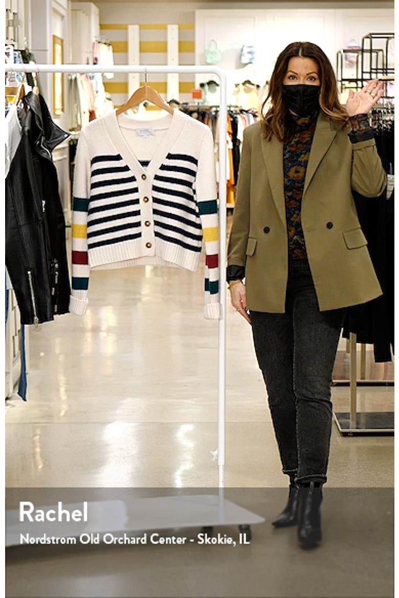 Marin Stripe Wool & Cashmere Cardigan video