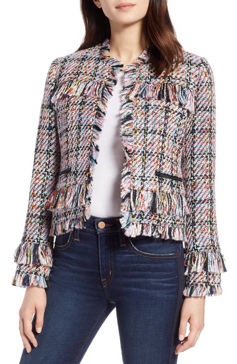 Raw Edge Tweed Jacket (Regular & Petite)