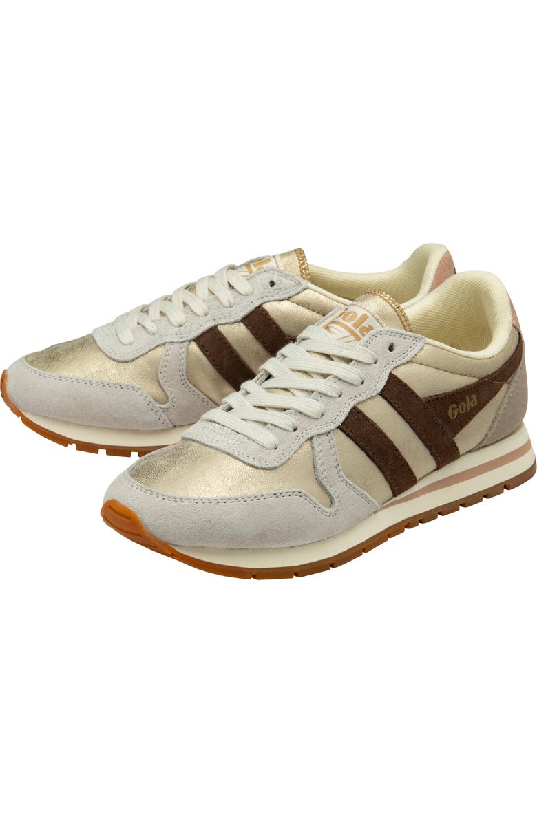 Gola Daytona Blaze Sneaker, Alternate, color, Gold/ Dark Brown/ Cameo