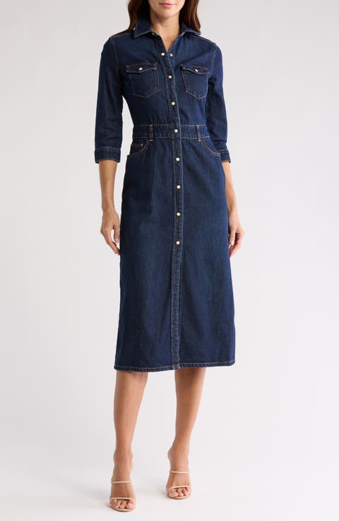 Polly Denim Midi Dress