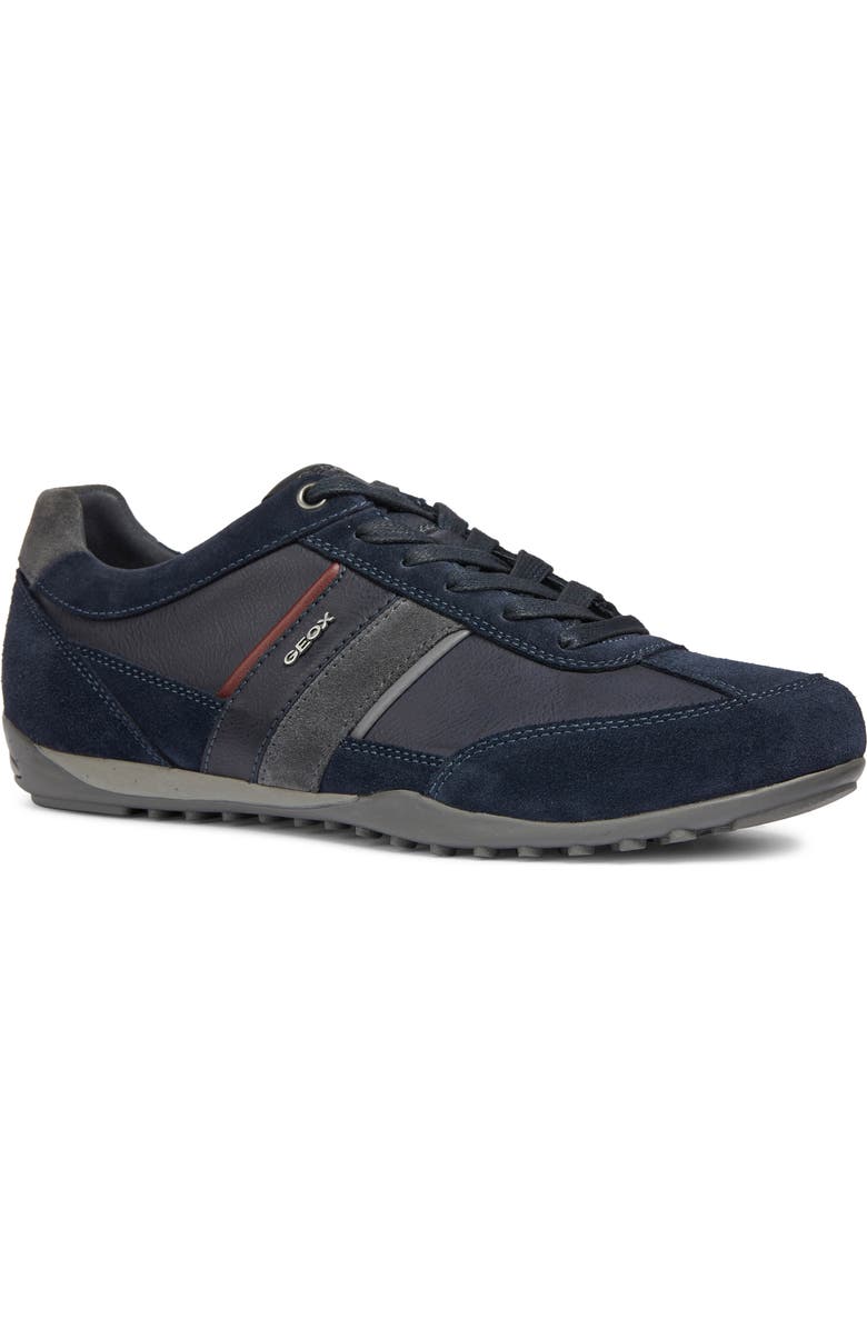 Geox Wells Sneaker, Main, color, Navy/ Dk Burgundy