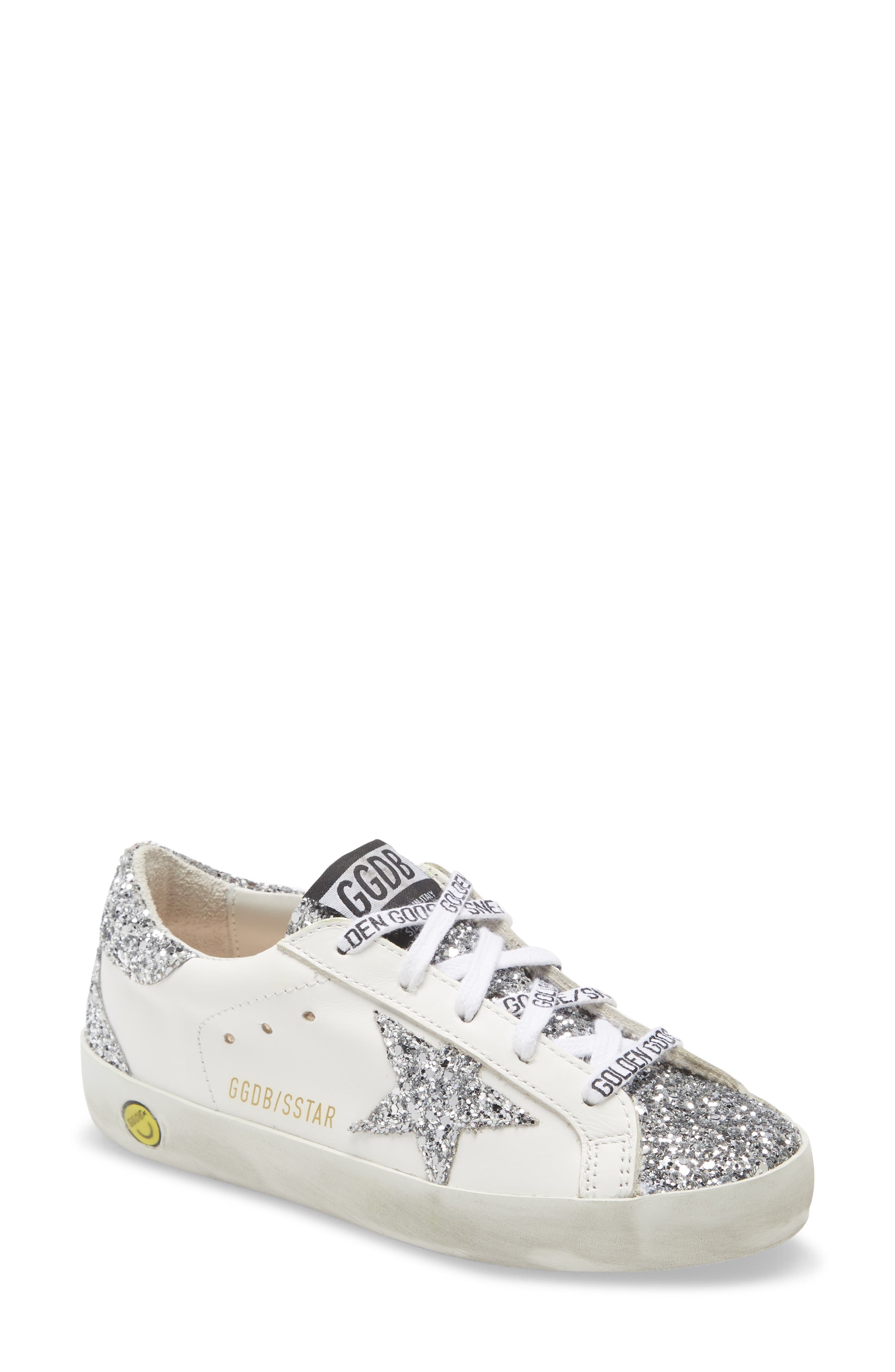 Golden Goose Super-Star Glitter Sneaker, Main, color, 