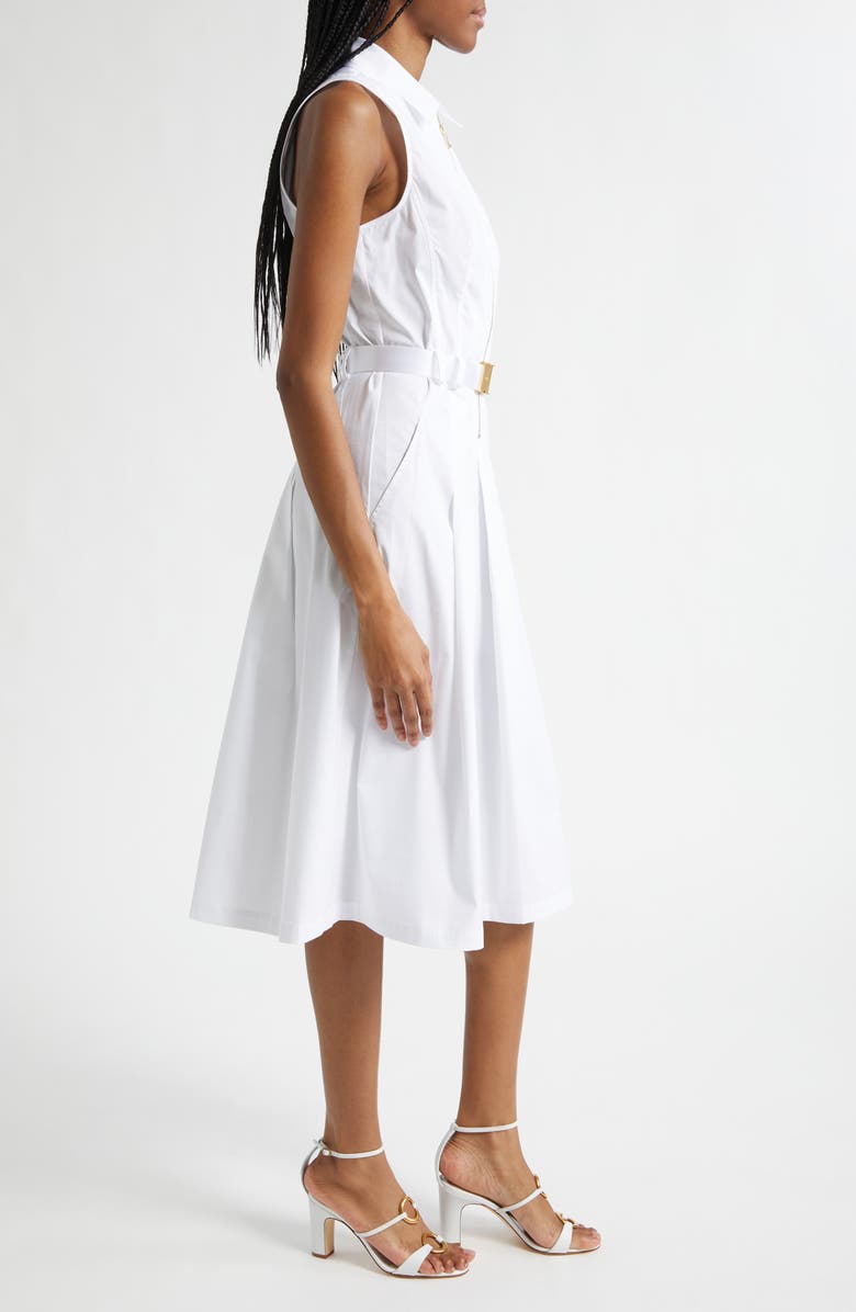 L'AGENCE Kylo Belted Shirtdress, Alternate, color, White