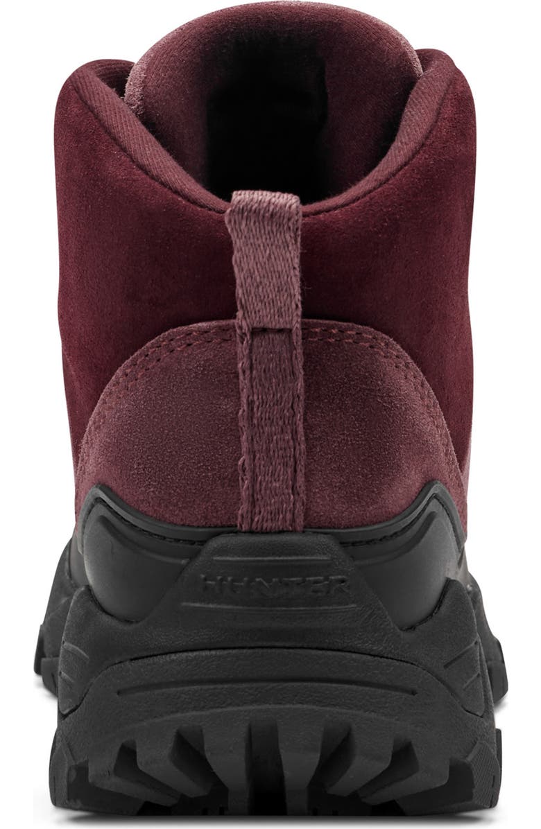 Hunter Jasper Waterproof Hiker Boot, Alternate, color, Dark Red