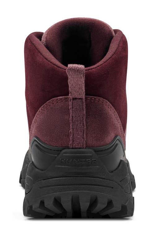 Hunter Jasper Waterproof Hiker Boot In Red