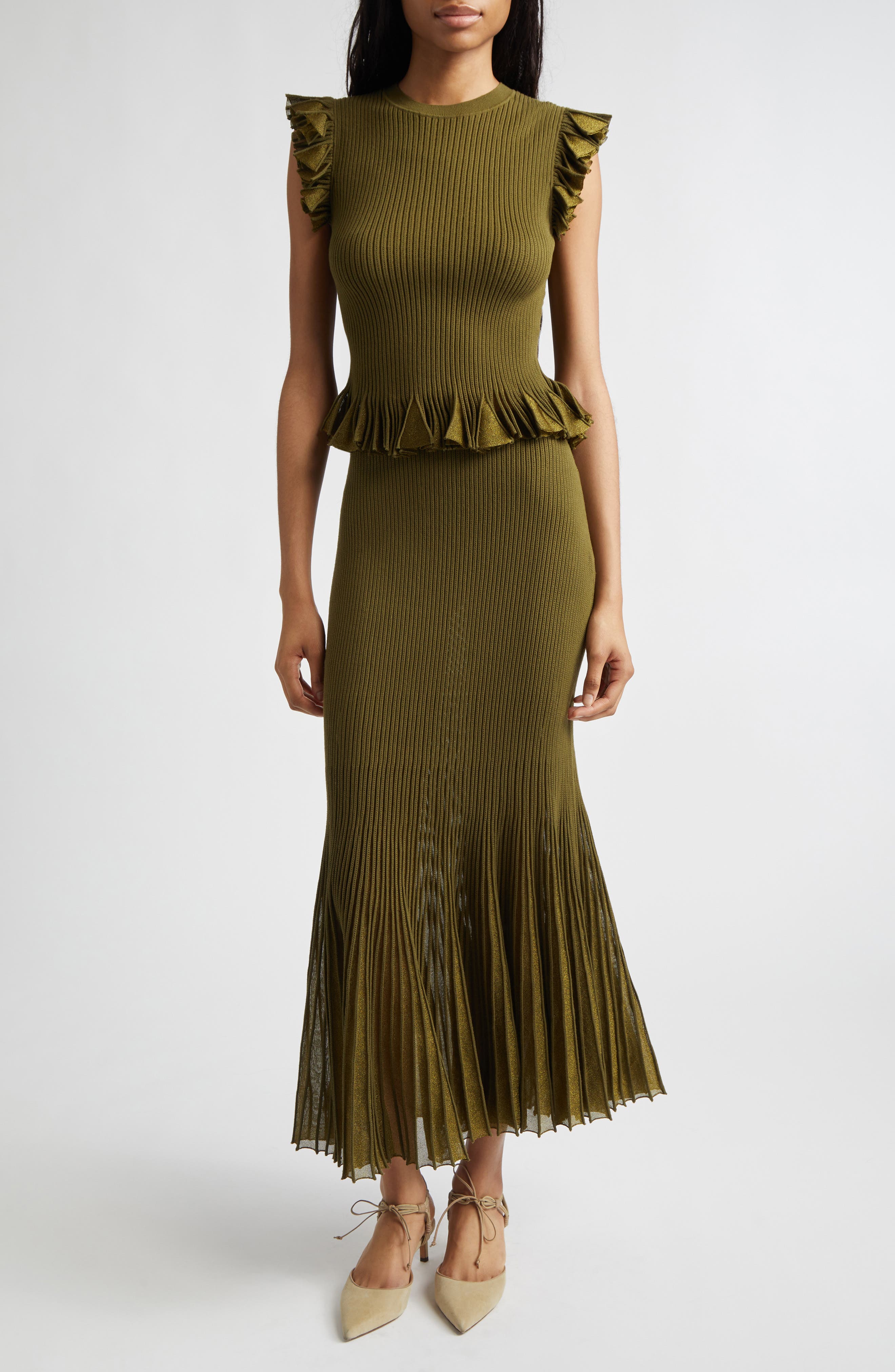 Leila Ruffle Cap Sleeve Sweater - image 2