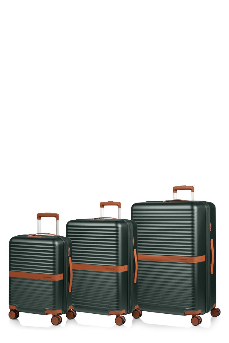 Vintage II 3-Piece Wheeled Luggage Set, Main, color, GREEN