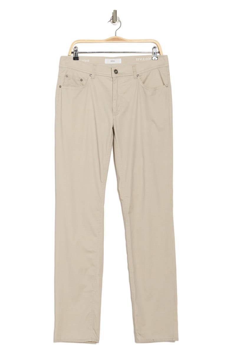 Brax Cooper U Five Pocket Straight Leg Pants, Alternate, color, Sesame