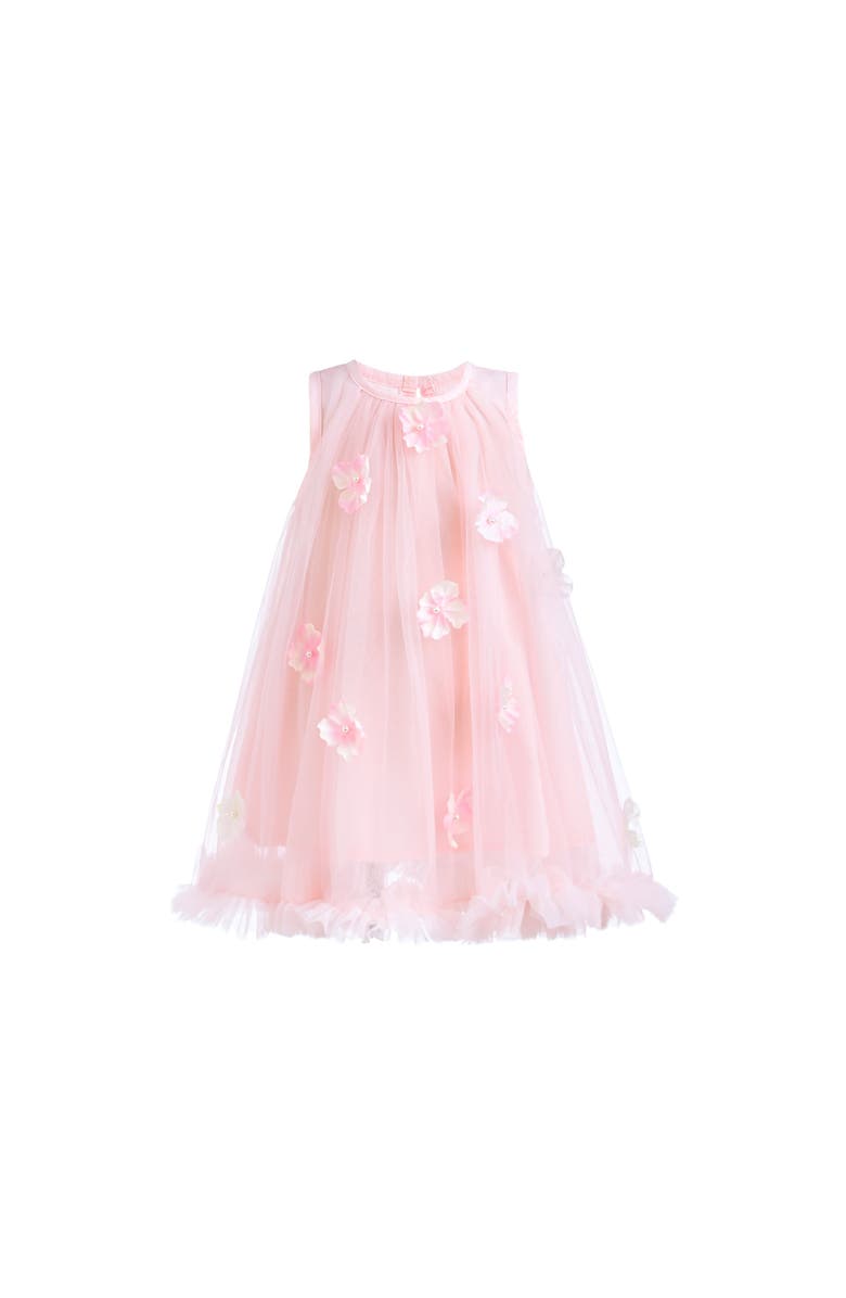 Mimi Tutu Tulle Layered Floral Dress, Alternate, color, Blush