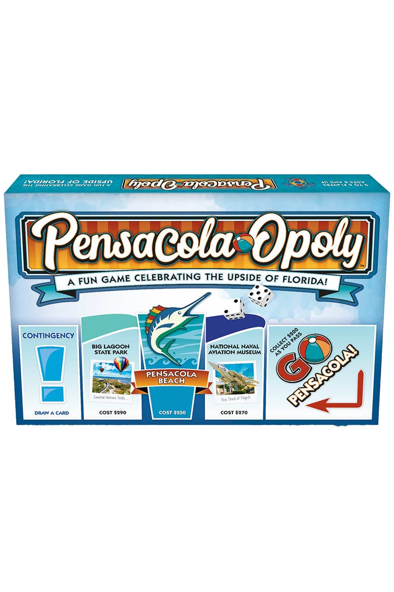 Pensacola Opoly Board Game, Main, color, Multicolored