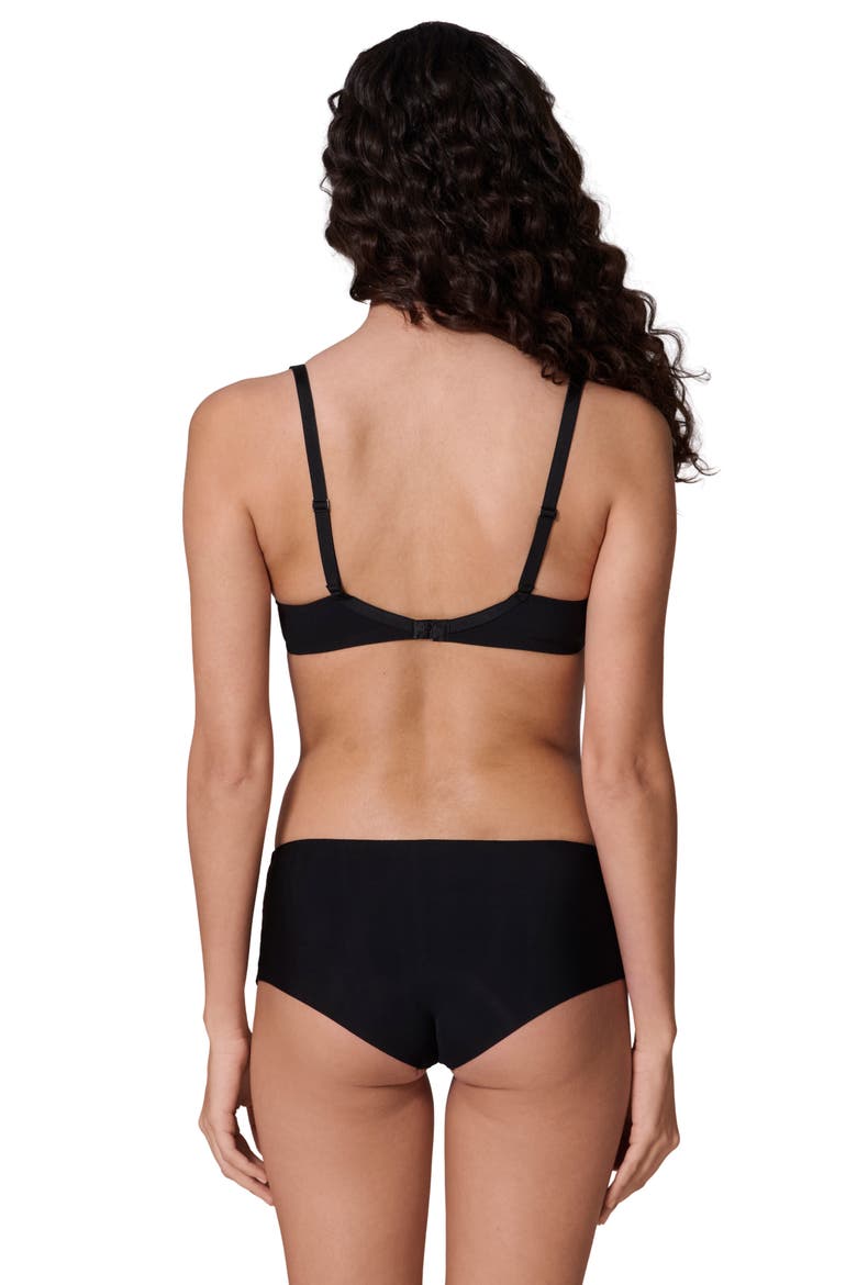 'Saga' Embroidered Boyshort Briefs, Alternate, color, TATOO NOIR
