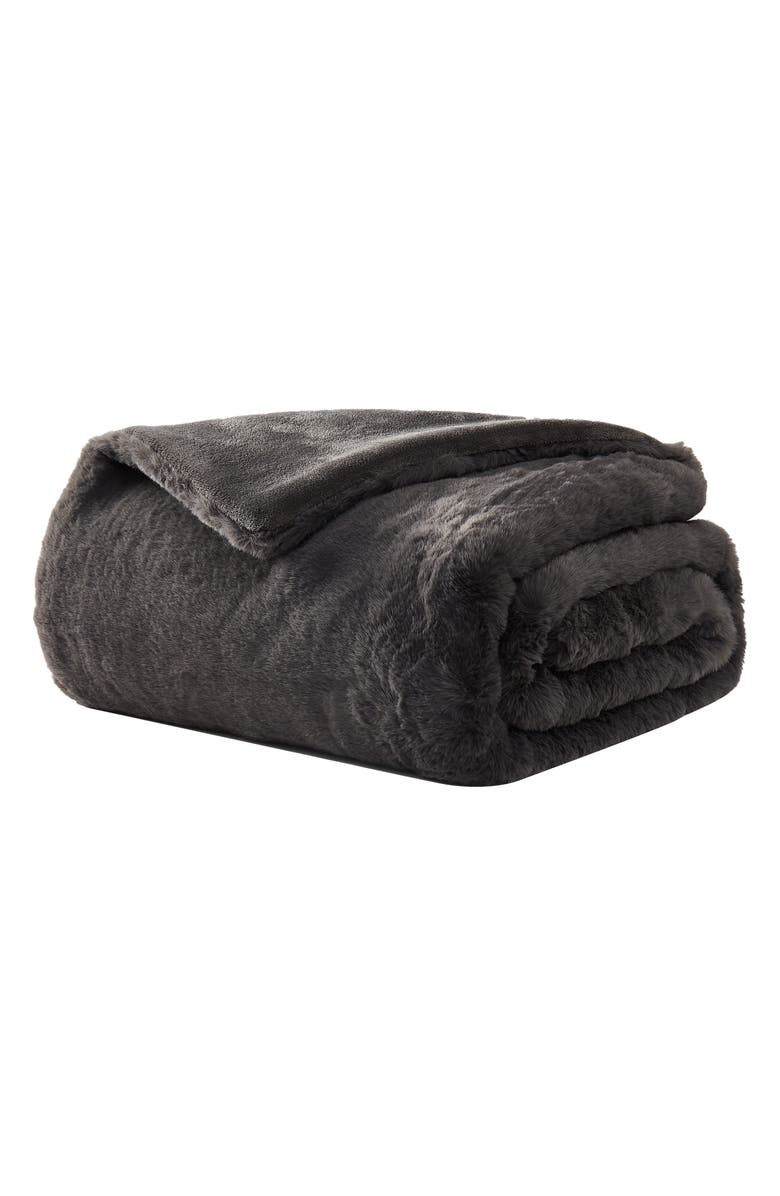 UGG<sup>®</sup> Euphoria Throw Blanket, Main, color, Charcoal/Charcoal