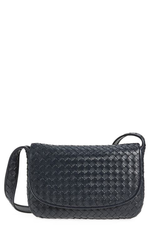 Veneto Intrecciato Leather Messenger Bag