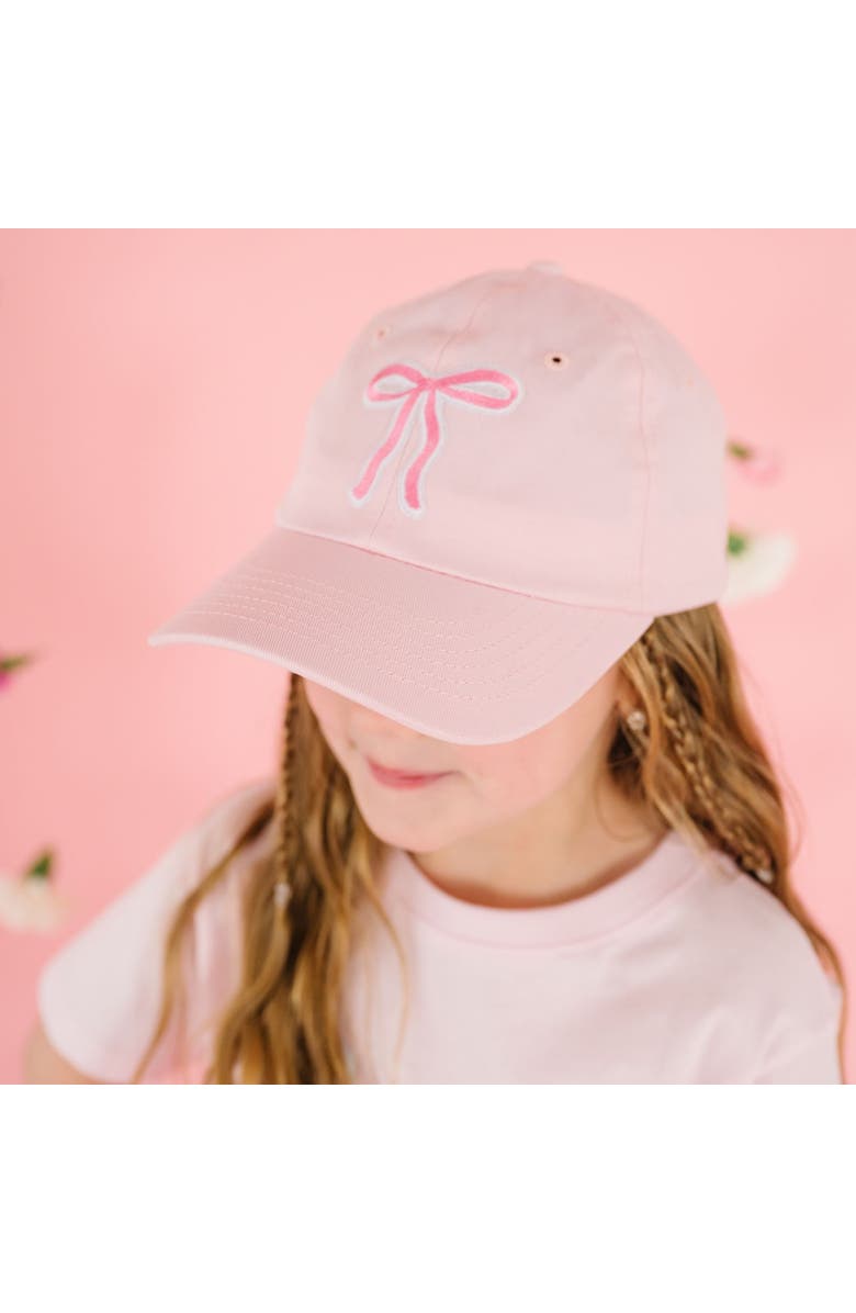 Sweet Wink Pink Bow Patch Baseball Hat, Alternate, color, Ballet Pink