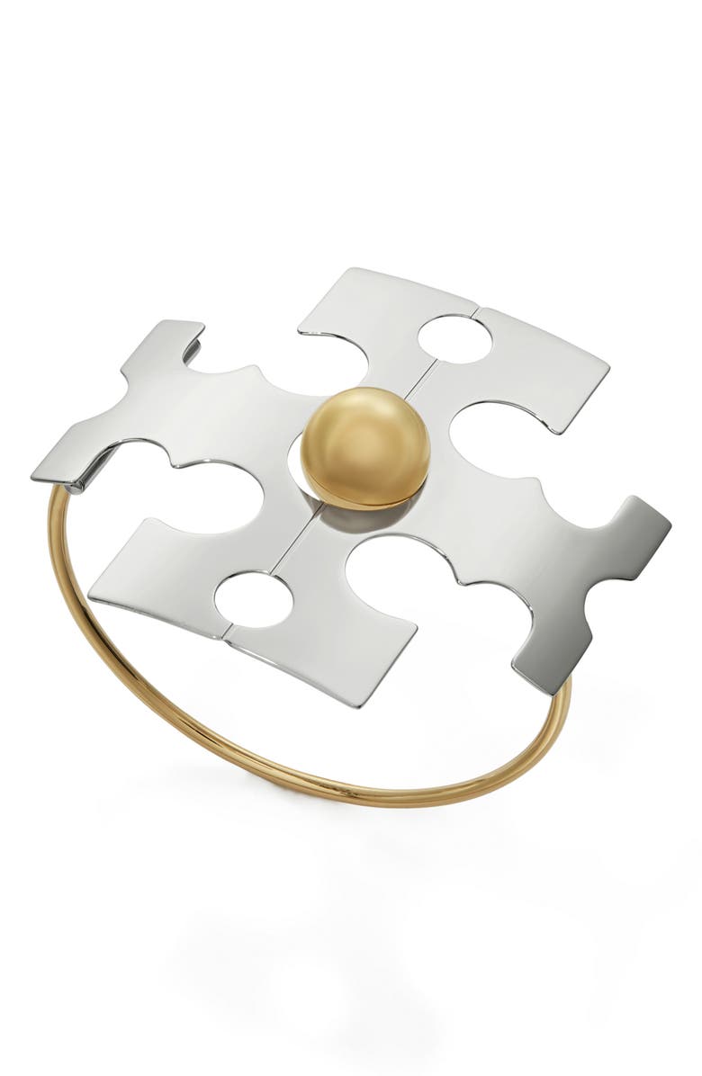 Tory Burch Logo Cuff, Main, color,