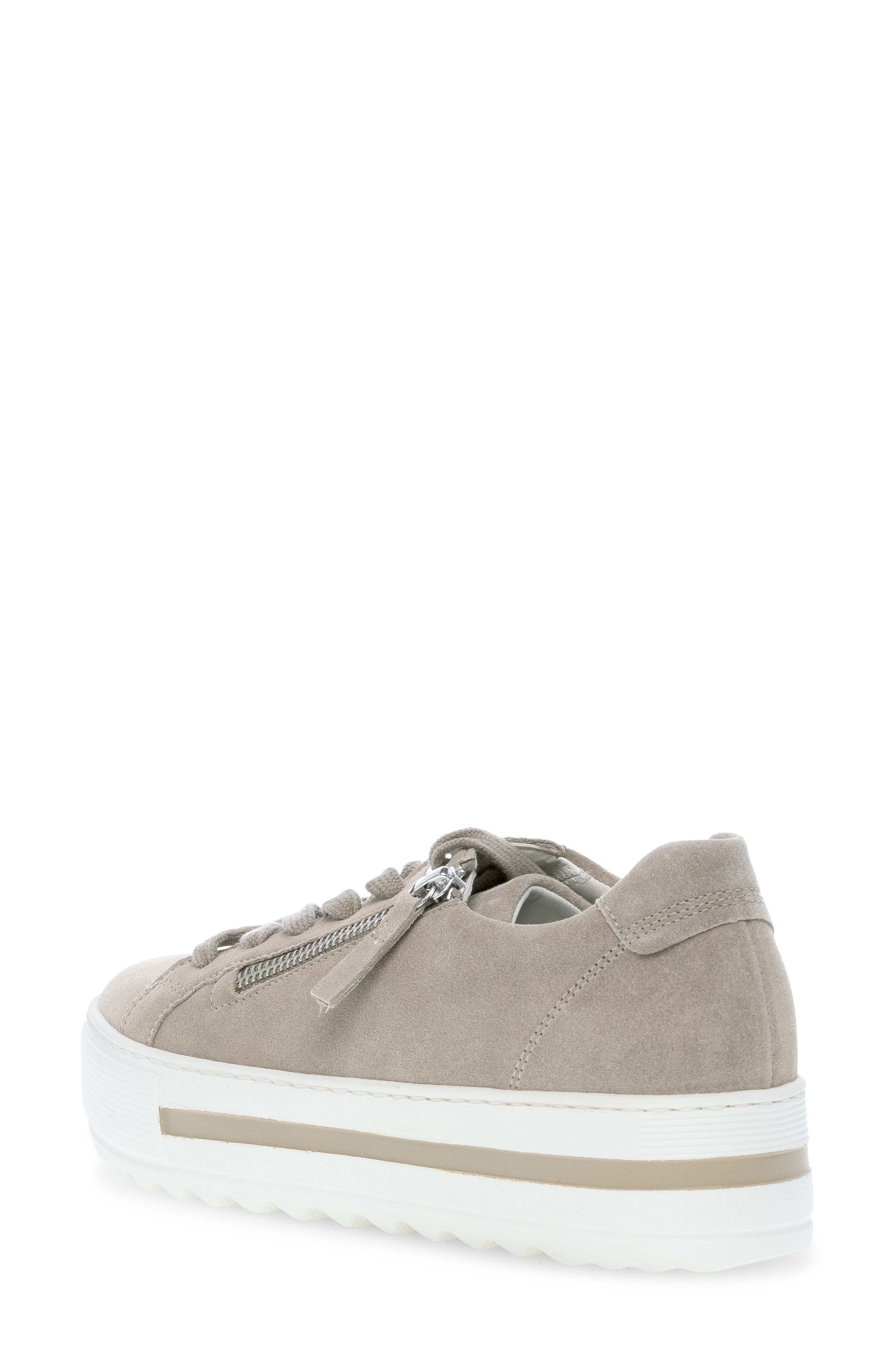 Gabor 46.498 Platform Zip Sneaker, Alternate, color, Silk