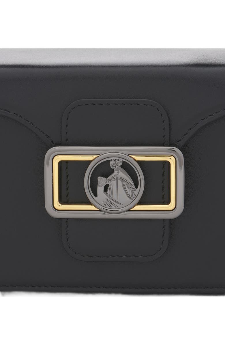 Lanvin Nano Pencil Cat Leather Bag, Alternate, color, Black