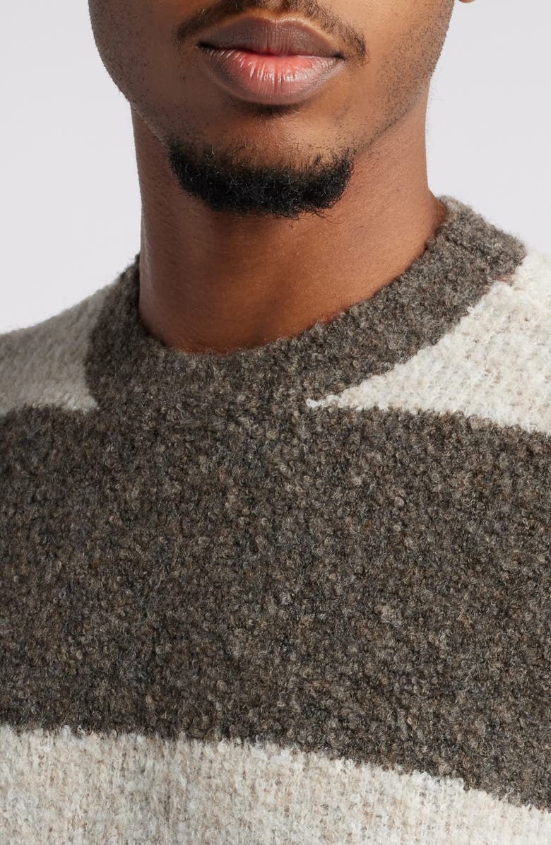 BDG Urban Outfitters Stripe Bouclé Sweater, Alternate, color, 