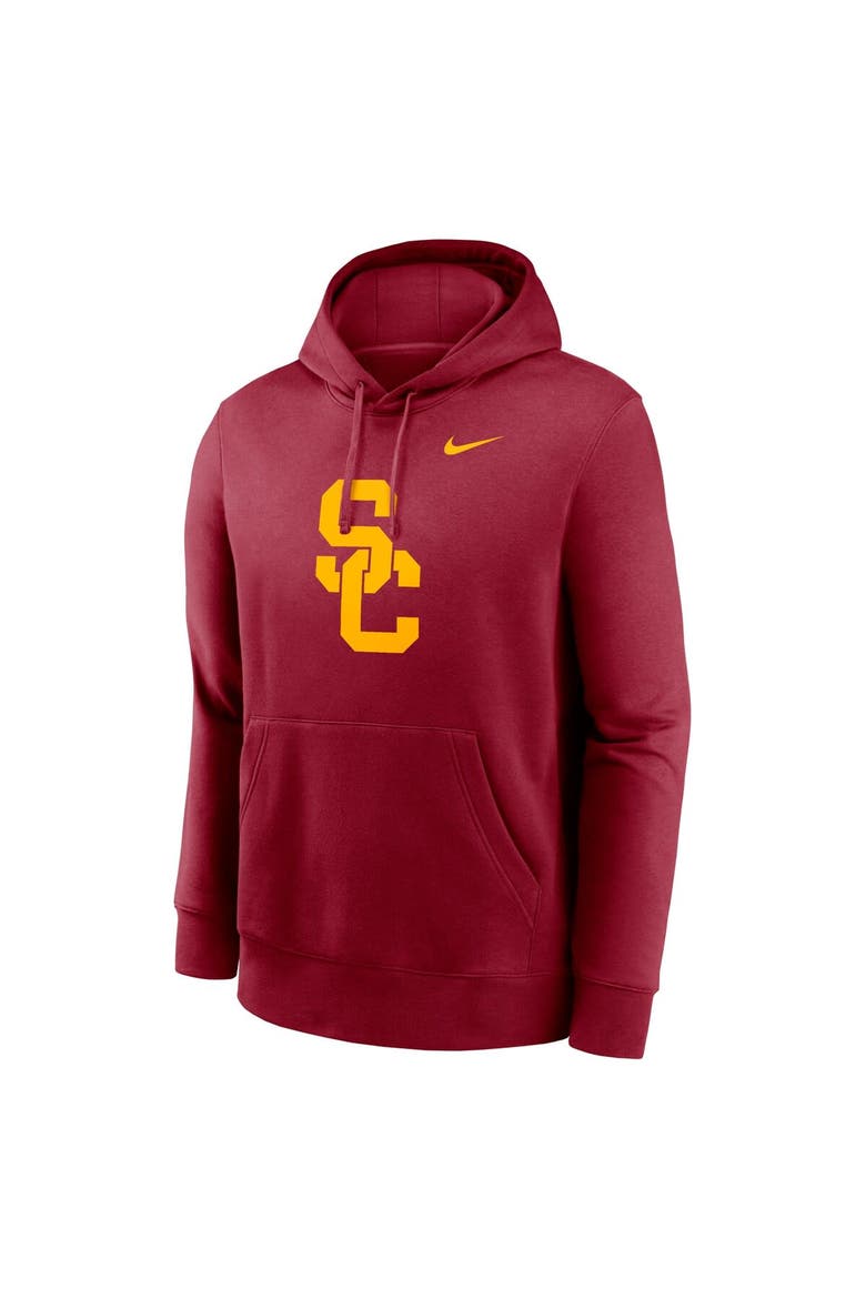 Men's Nike Crimson USC Trojans Primetime Club Fleece Pullover Hoodie, Alternate, color, Crimson
