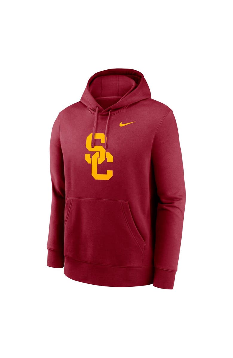 Nike Men's Nike Crimson USC Trojans Primetime Club Fleece Pullover Hoodie, Alternate, color, 