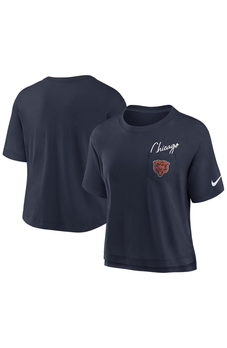 Nike Women's Nike  Navy Chicago Bears Performance Pocket T-Shirt, Main, color, 