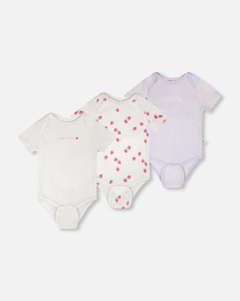 Evolutive Cotton Jersey 3 Pack Bodysuit (Baby)