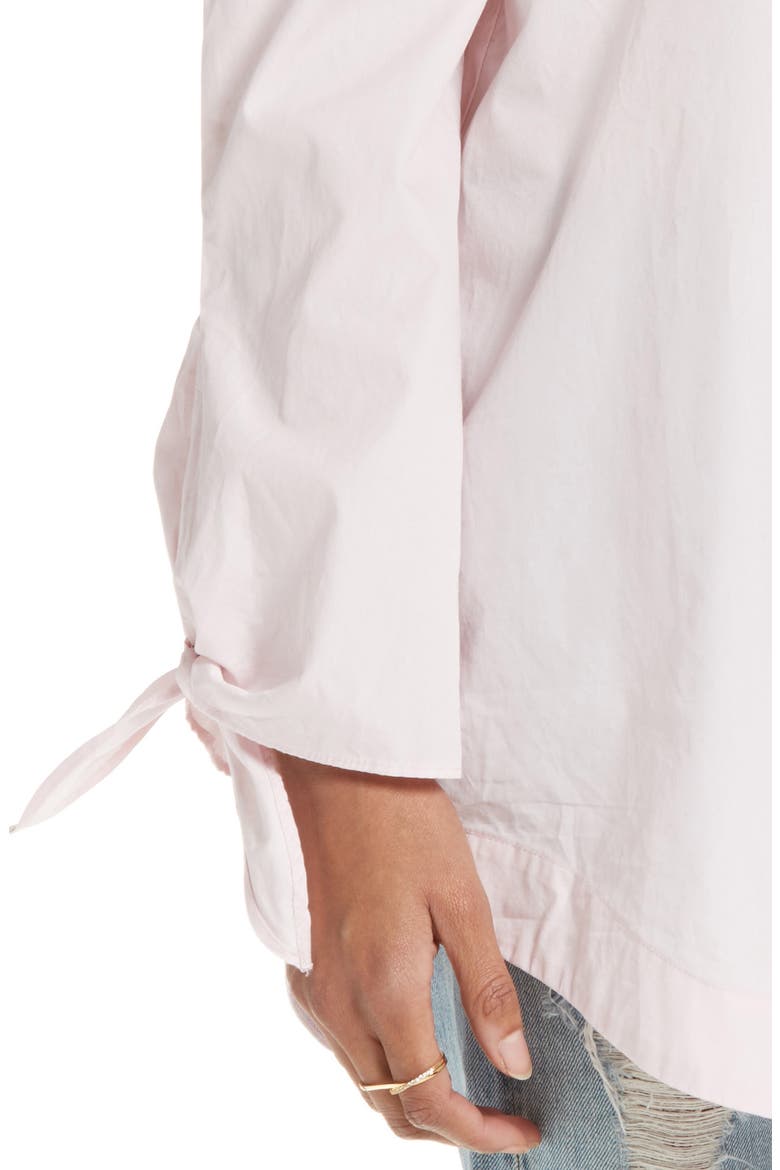 'Show Me Some Shoulder' Off the Shoulder Cotton Blouse, Alternate, color, PINK