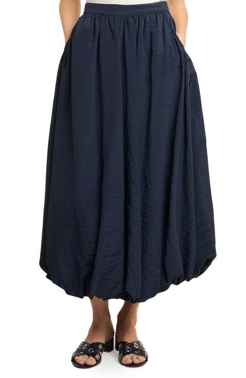 Allinae Bubble Hem Nylon Skirt