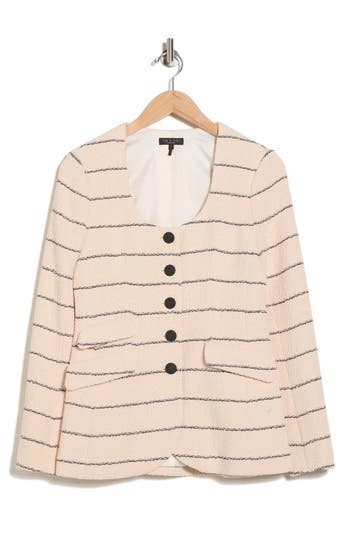 Rag & Bone Rosie Tweed Stripe Blazer In Multi