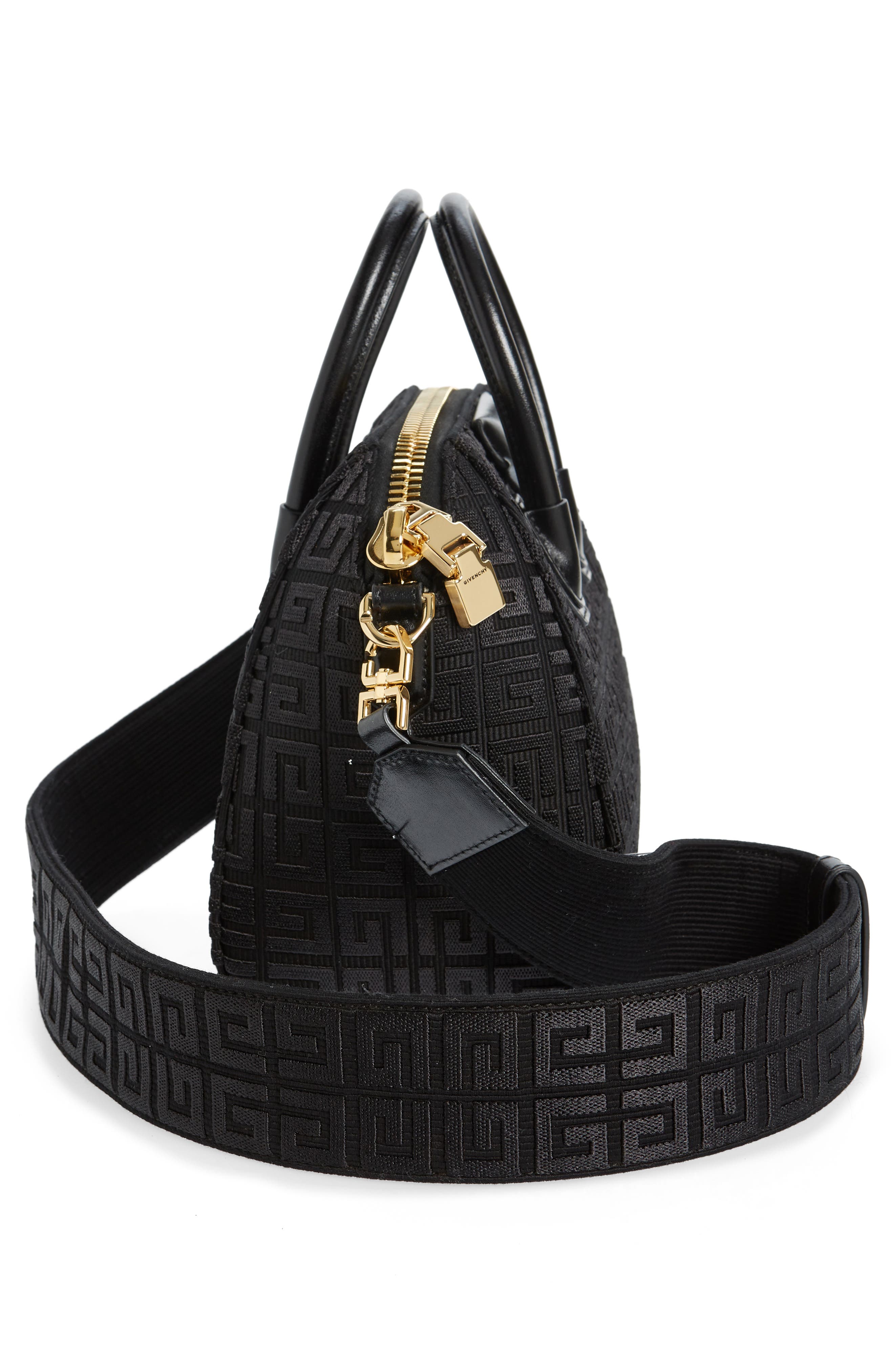 Givenchy Mini Antigona Leather Satchel, Alternate, color, 