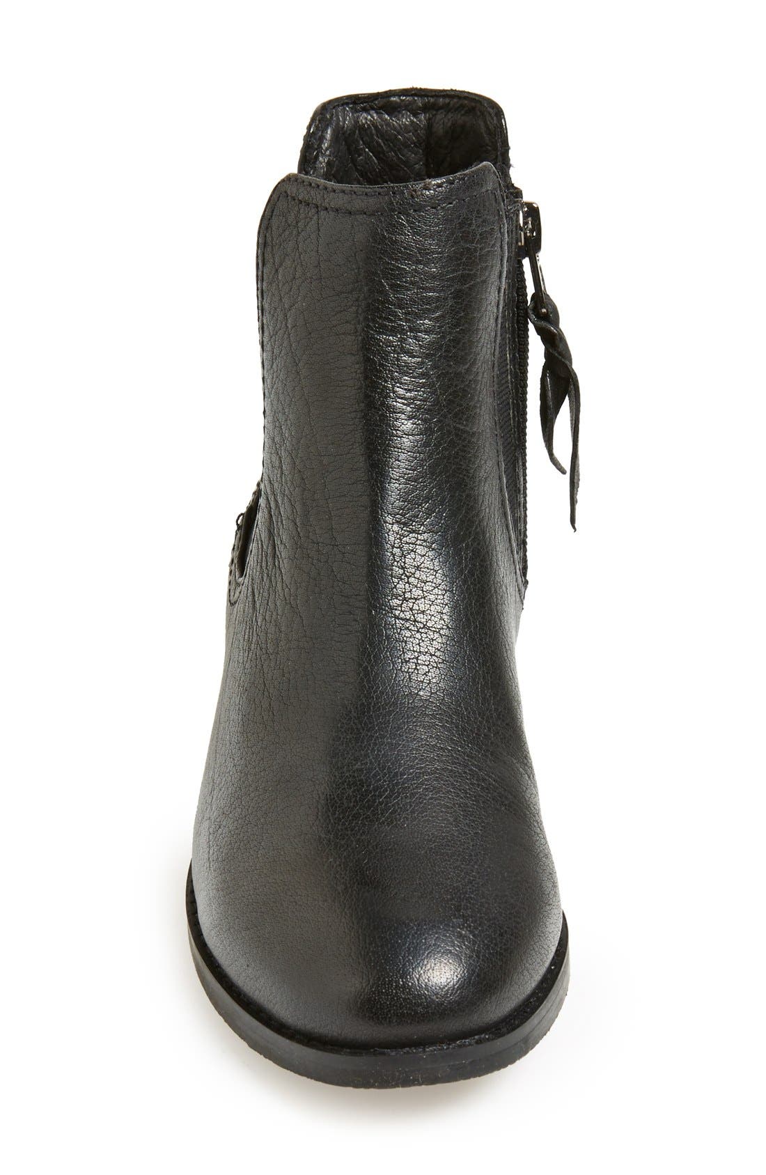 'Leah' Chelsea Boot, Alternate, color, BLACK