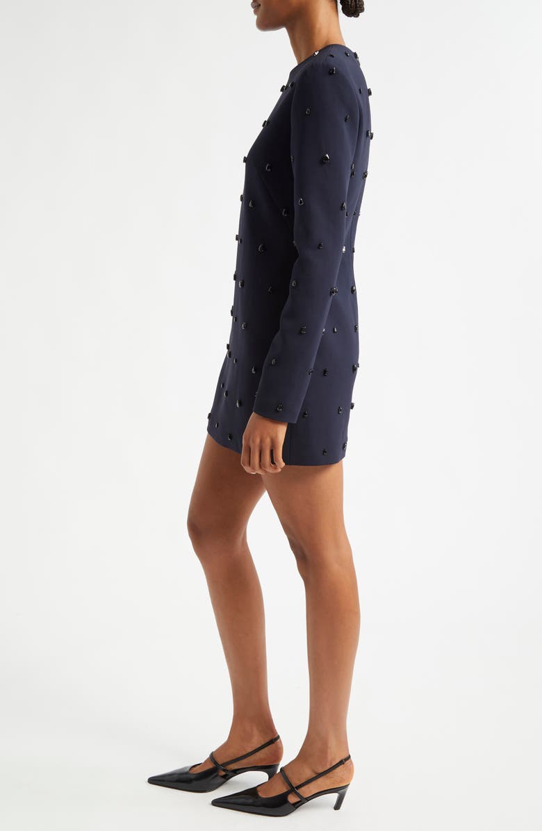 A.L.C. Kenna Embellished Long Sleeve Minidress, Alternate, color, Evening Blue/ Jet