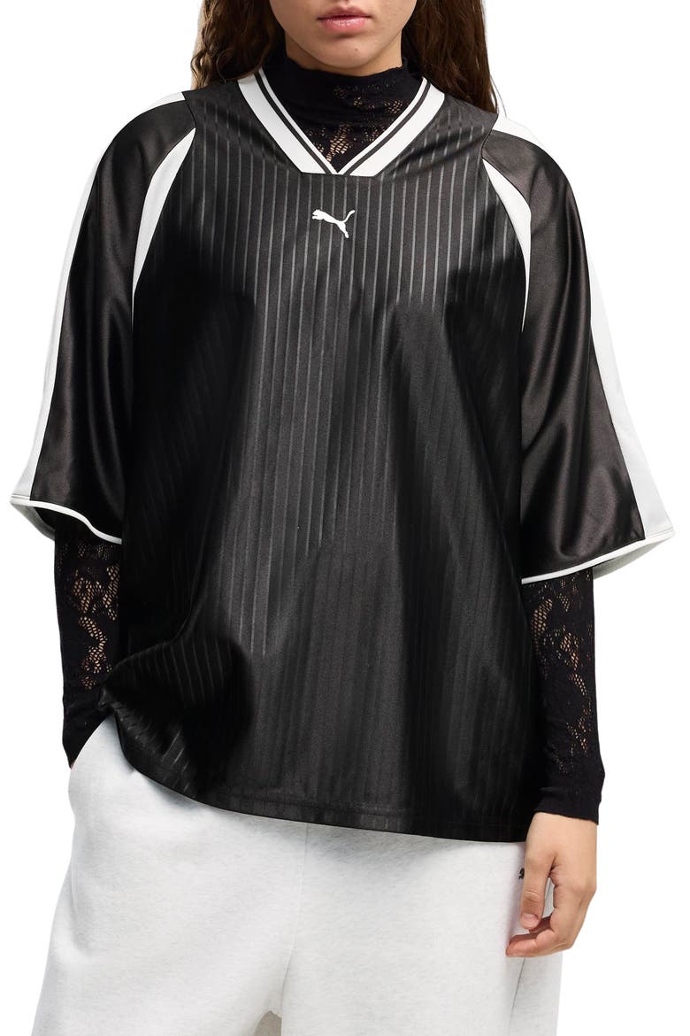 Oversized Football Jersey, Main, color, PUMA BLACK