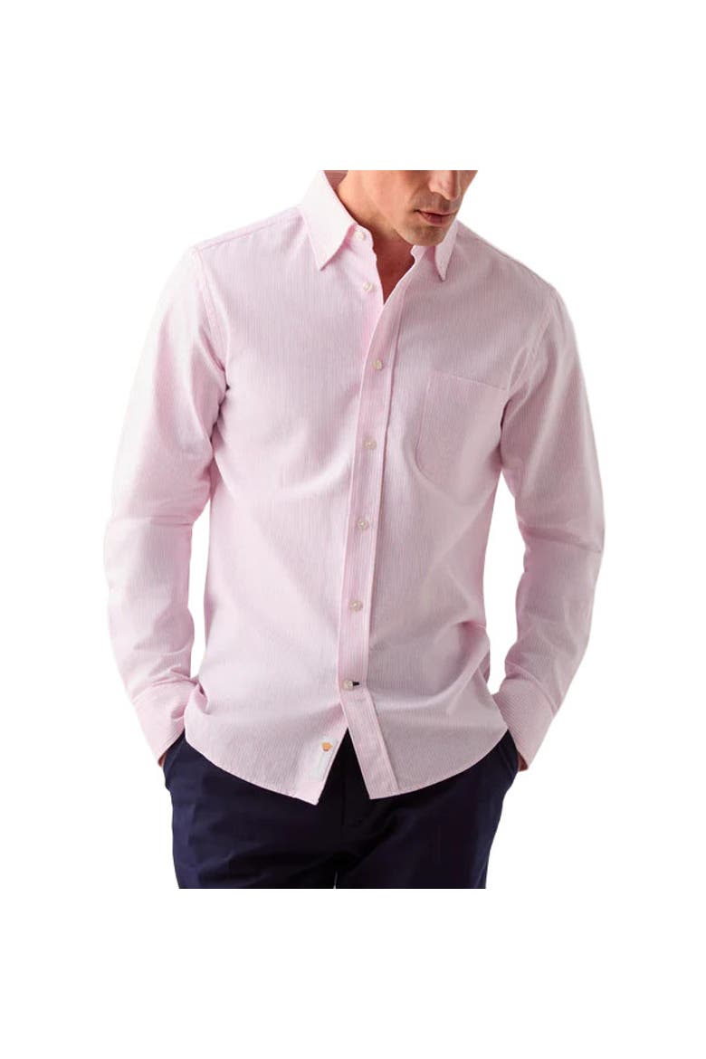 Harrison Button Down Oxford Shirt, Main, color, Pink Stripe