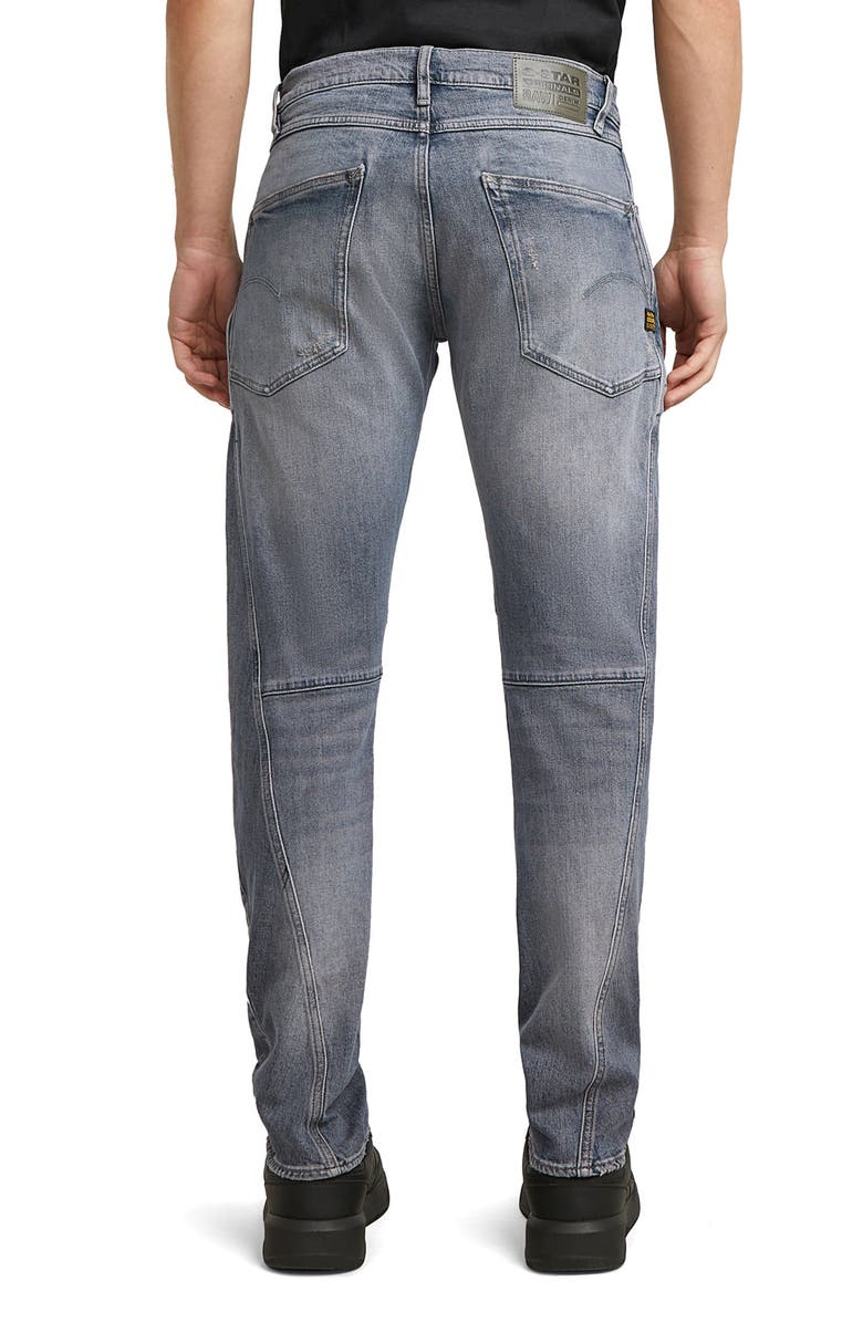 G-STAR Contour 3D Regular Fit Jeans, Alternate, color, Worn In Electric Blue Restored