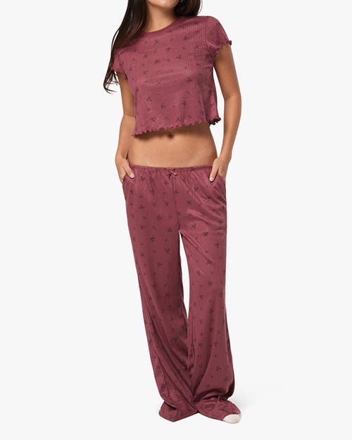 Weworewhat Pull-on Pants In Rouge/dk Navy