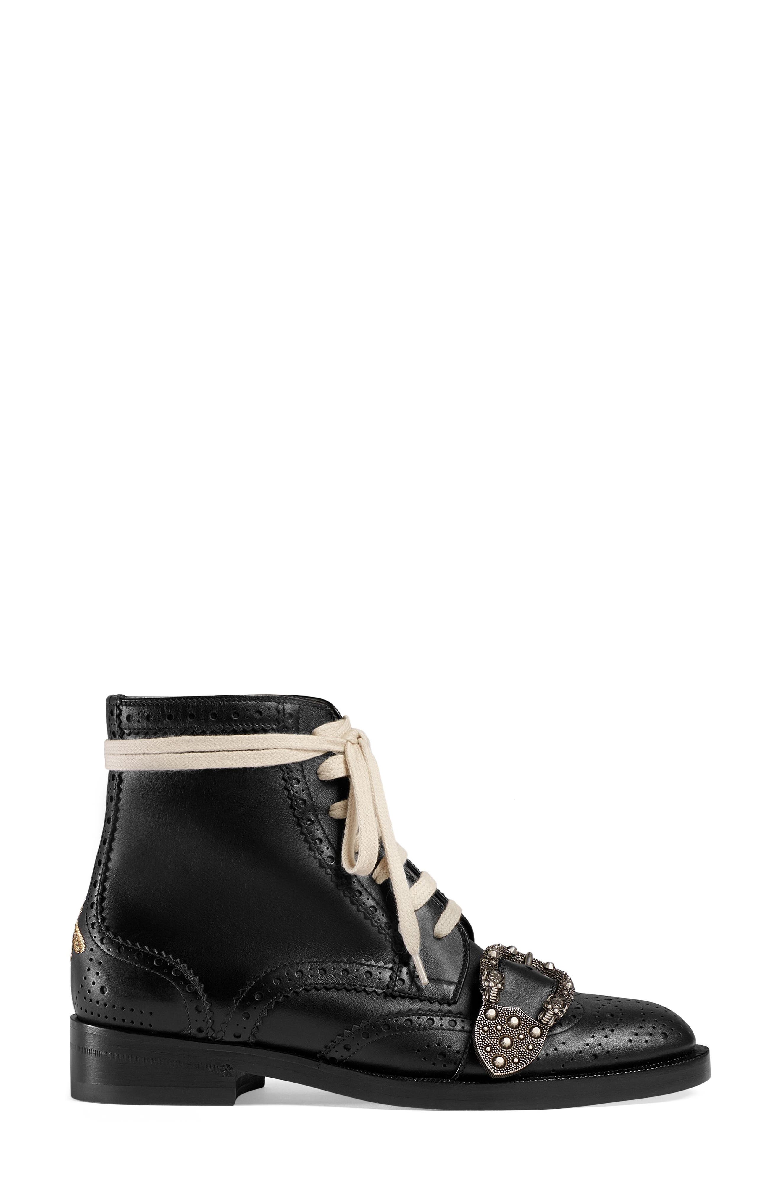 Gucci Queercore Combat Boot, Alternate, color, 